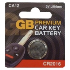 GB Premium Car Key Battery CA12 CR2016 3V