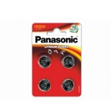 Panasonic Lithium Pack of 4 Coin Cell CR2032 Batteries