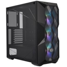 Cooler Master MasterBox TD500 Mesh Mid Tower 2 x USB 3.0 Crystalline Tempered Glass Side Window Panel Black Case with Addressable RGB LED Fans
