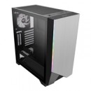 Thermaltake H550 TG ARGB Mid Tower 1 x USB 3.0 / 2 x USB 2.0 Tempered Glass Side Window Panel Silver Case with Addressable RGB LED Lighting & Fan