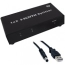 Target 1 x In / 2 x Out Full HD 1080p Supported USB Powered HDMI Splitter