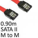 Locking SATA II (M) to Locking SATA II (M) 0.90m Red OEM Internal Data Cable