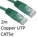 RJ45 (M) to RJ45 (M) CAT5e 2m Green OEM Moulded Boot Copper UTP Network Cable