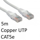 RJ45 (M) to RJ45 (M) CAT5e 5m White OEM Moulded Boot Copper UTP Network Cable