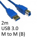 USB 3.0 A (M) to USB 3.0 B (M) 2m Blue OEM Data Cable