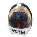 VCOM VGA (M) to VGA (M) 1.8m Black Retail Packaged Display Cable