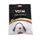 VCOM USB 2.0 A (F) to USB 2.0 Micro B (M) 0.15m Black Retail Packaged Nickel Plated Data Adapter