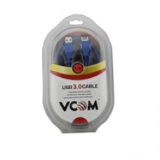 VCOM USB 3.0 A (M) to USB 3.0 A (F) 1.8m Blue Retail Packaged Extension Data Cable