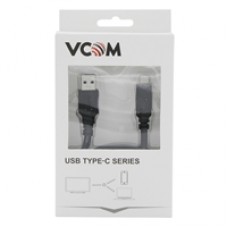 VCOM USB 3.0 A (M) to USB 3.1 C (M) 1m Black Retail Packaged Data Cable