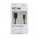 VCOM USB 3.0 A (F) to USB 3.1 C (M) 0.5m Black Retail Packaged Data Cable