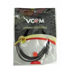 VCOM 3.5mm (M) Stereo Jack to 3.5mm (F) Stereo Jack 3m Black Retail Packaged Cable
