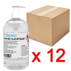 Hand Sanitiser 70% Alcohol Box of 12 x 250ml Bottles