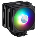 Cooler Master MasterAir MA612 Stealth Universal Socket 120mm PWM 1800RPM Addressable RGB LED Fan CPU Cooler with Wired Addressable RGB Controller