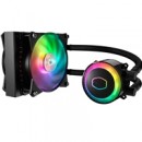 Cooler Master MasterLiquid ML120R RGB Universal Socket 120mm PWM 2000RPM ARGB LED AiO Liquid CPU Cooler with 2 Fans Push/Pull and Wired Controller