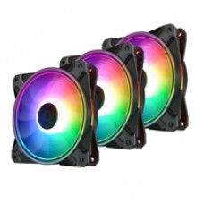 DeepCool CF120 PLUS 3-IN-1 Addressable RGB 3 Fan Pack with ARGB Controller