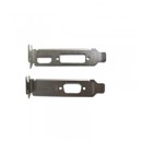 2 X Low Profile Brackets For Graphics Cards Fits DVI + HDMI And VGA