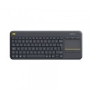 Logitech Wireless Touch Keyboard K400 Plus QWERTY UK Layout Black