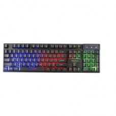 Marvo Scorpion K605 Gaming Keyboard, 3 Colour LED Backlit, USB 2.0, Frameless Design with Multi-Media and Anti-ghosting Keys, UK Layout