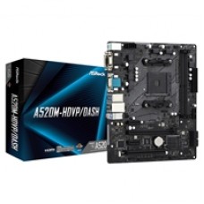 ASRock A520M-HDVP/DASH AMD Socket AM4 HDMI/VGA/DVI-D/DisplayPort Micro ATX USB 3.2 Gen1 Motherboard
