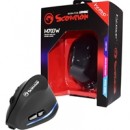 Marvo Scorpion M703W Wireless Blue LED Black Right-Handed Ergonomic Rechargeable Gaming Mouse