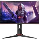 AOC C24G2U/BK 24" 165Hz 1ms VGA / HDMI / Display Port Monitor with Freesync Height Adjustable Curved Monitor