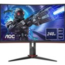 AOC C27G2ZU/BK 27" LED Widescreen HDMI/ DisplayPort Freesync 0.5ms Speakers Frameless Curved Monitor