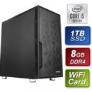 Intel i5-10400 6 Core 12 Threads 2.90GHz (4.30GHz Boost) CPU, 8GB DDR4 RAM, 1TB SSD Wi-Fi Card, Antec VSK Chassis - Pre-Built PC