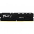 Kingston FURY Beast KF552C40BB-16 Gaming System Memory, DDR5, 5200MHz, 1 x 16Gb, Black Heatsink, 288 Pin, 1.25v, CL40