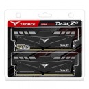 Team Dark Za TDZAD432G4000HC18LDC01 32GB DIMM System Memory, DDR4, 4000MHz, 2 x 16GB, Aluminum Heatsink, 288 Pin, 1.4v, CL18-24-24-46