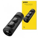Prevo Ti2 TWS True Wireless Earbuds, Bluetooth 5.0 Connectivity, Automatic Pairing and Touch Control Feature with Digital LED Display Wireless Charging Case, Android, IOS and Windows Compatible, Black